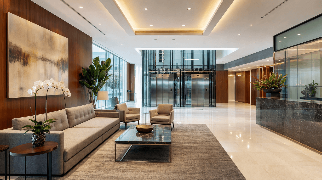 Class-A corporate office reception
