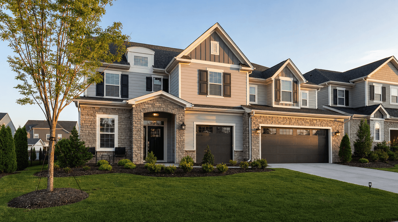 New-construction suburban home in Indian Trail NC