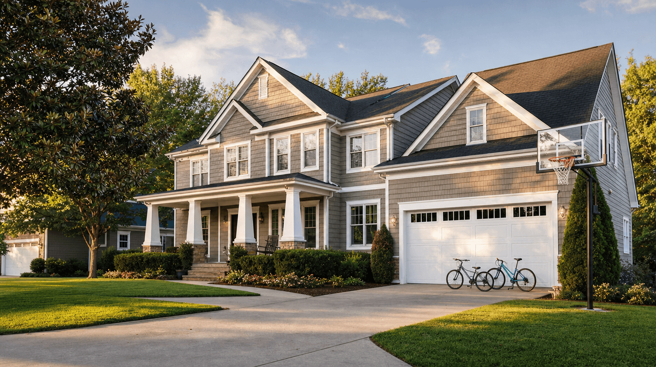 Suburban family Craftsman-style home in Matthews NC